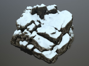 snow rocks 3D Model