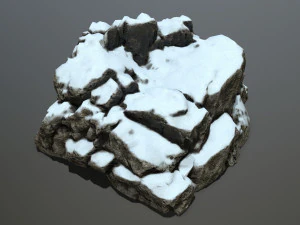 snow rocks 3D Model
