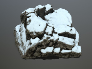 snow rocks 3D Model