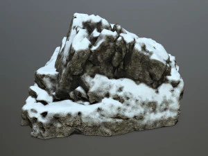 snow rocks 3D Model