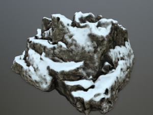 snow rocks 3D Model