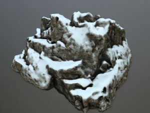 snow rocks 3D Model