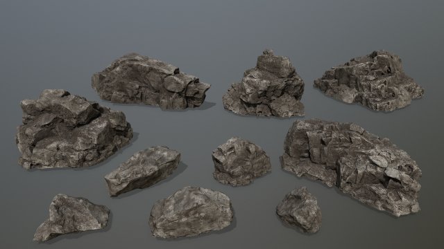 rocks Modelo 3D .c4d .max .obj .3ds .fbx .stl .blend 