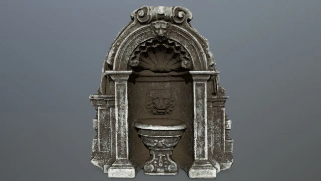 fountain 3D Model .c4d .max .obj .3ds .fbx .stl .blend 