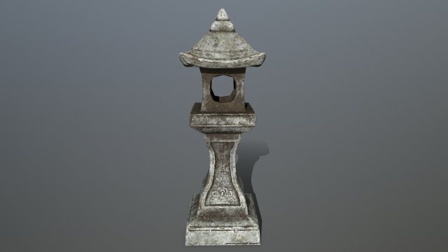 stonelantern 3D Modell .c4d .max .obj .3ds .fbx .stl .blend