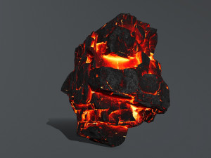 lava rocks Modello 3D