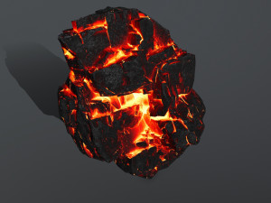 lava rocks Modello 3D
