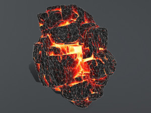 lava rocks Modello 3D