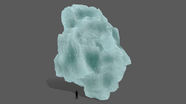 ice rocks 3D Model .c4d .max .obj .3ds .fbx .stl .blend 
