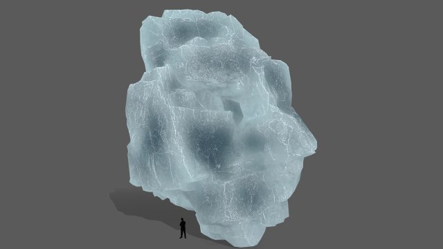 ice rocks 3D Model .c4d .max .obj .3ds .fbx .stl .blend 