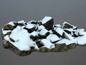 snow rocks 3D Model