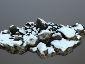 snow rocks 3D Model