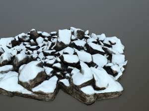 snow rocks 3D Model