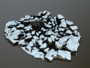 snow rocks 3D Model