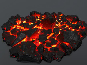 lava rocks Model 3D