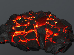 lava rocks Model 3D