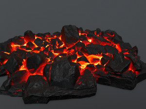 lava rocks Model 3D