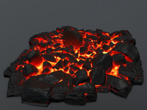 lava rocks Model 3D