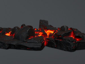 lava rocks Model 3D