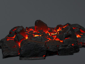 lava rocks Model 3D