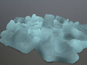 ice rocks 3D मॉडल