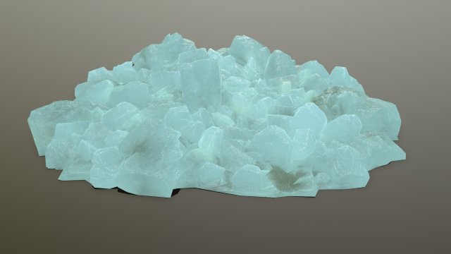 ice rocks 3D Model .c4d .max .obj .3ds .fbx .stl .blend 
