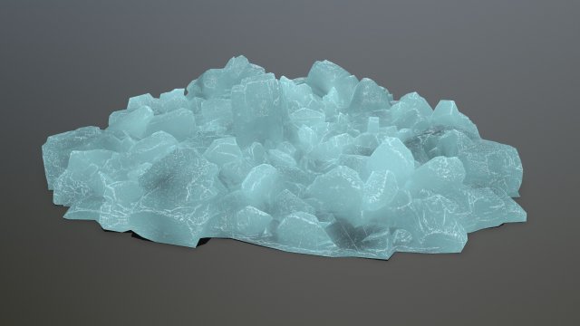 ice rocks 3D Model .c4d .max .obj .3ds .fbx .stl .blend 