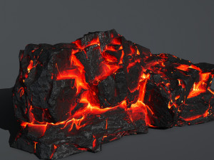 lava rocks 3D Model