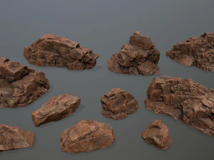 desert rocks 3D Model