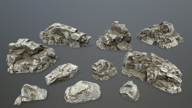 rocks Modelo 3D .c4d .max .obj .3ds .fbx .stl .blend 