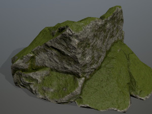 mossy rocks Modèle 3D