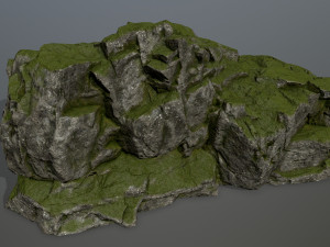 mossy rocks Modèle 3D