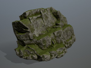 mossy rocks Modèle 3D