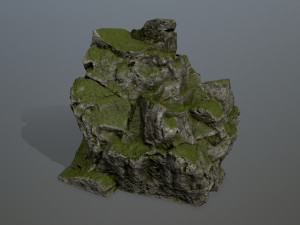 mossy rocks Modèle 3D