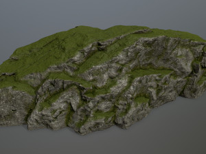 mossy rocks Modèle 3D