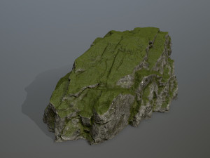 mossy rocks Modèle 3D
