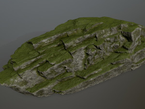mossy rocks Modèle 3D