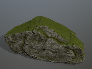 mossy rocks Modèle 3D