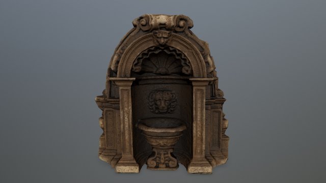 fountain 3D Model .c4d .max .obj .3ds .fbx .stl .blend 