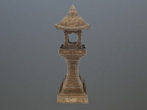 stonelantern 3D-Modell