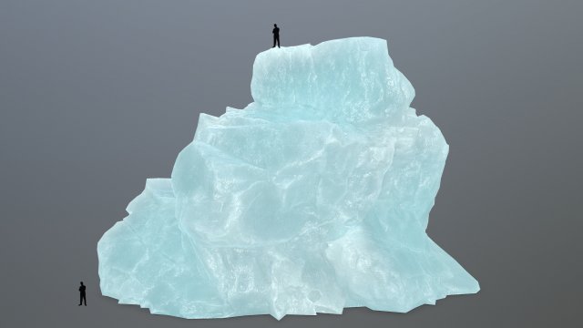 ice rocks 3D Model .c4d .max .obj .3ds .fbx .stl .blend 
