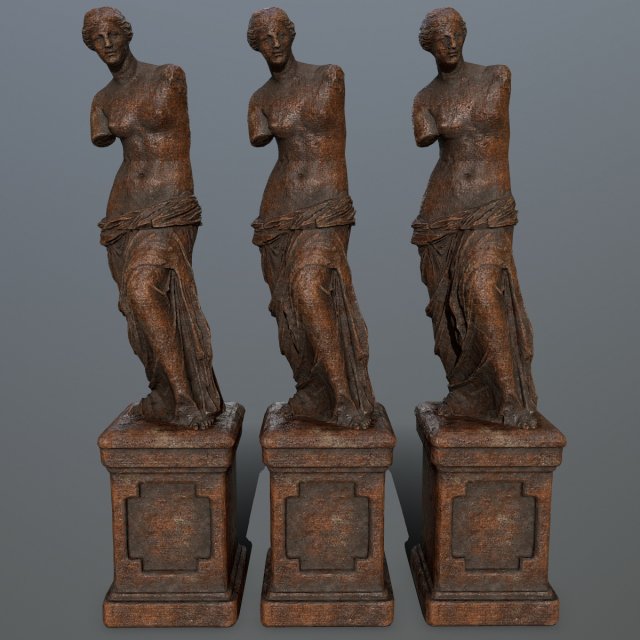 venus de milo 3Dモデル .c4d .max .obj .3ds .fbx .stl .blend 