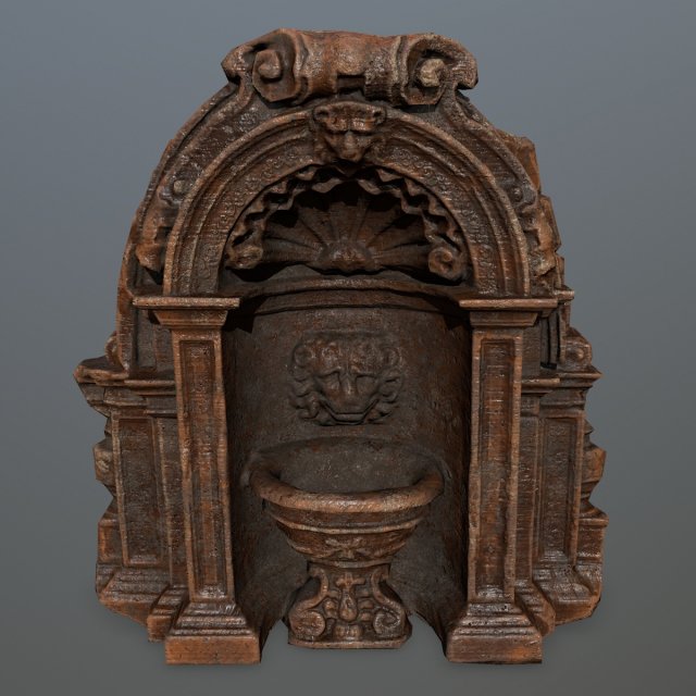 fountain 3D 모델 .c4d .max .obj .3ds .fbx .stl .blend 