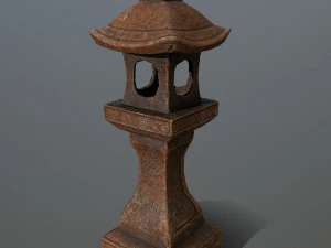 stone lantern 3D Model