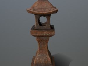 stone lantern Modello 3D