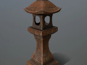 stone lantern 3D Model