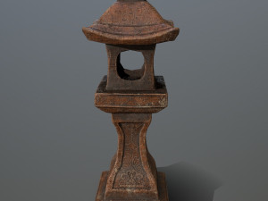 stone lantern Modello 3D