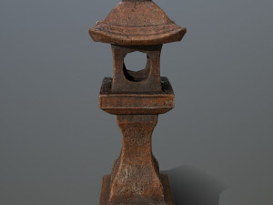 stone lantern Modello 3D