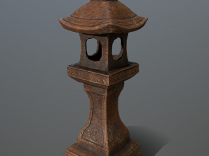 stone lantern Modello 3D