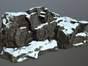 snow rocks 3D Модель